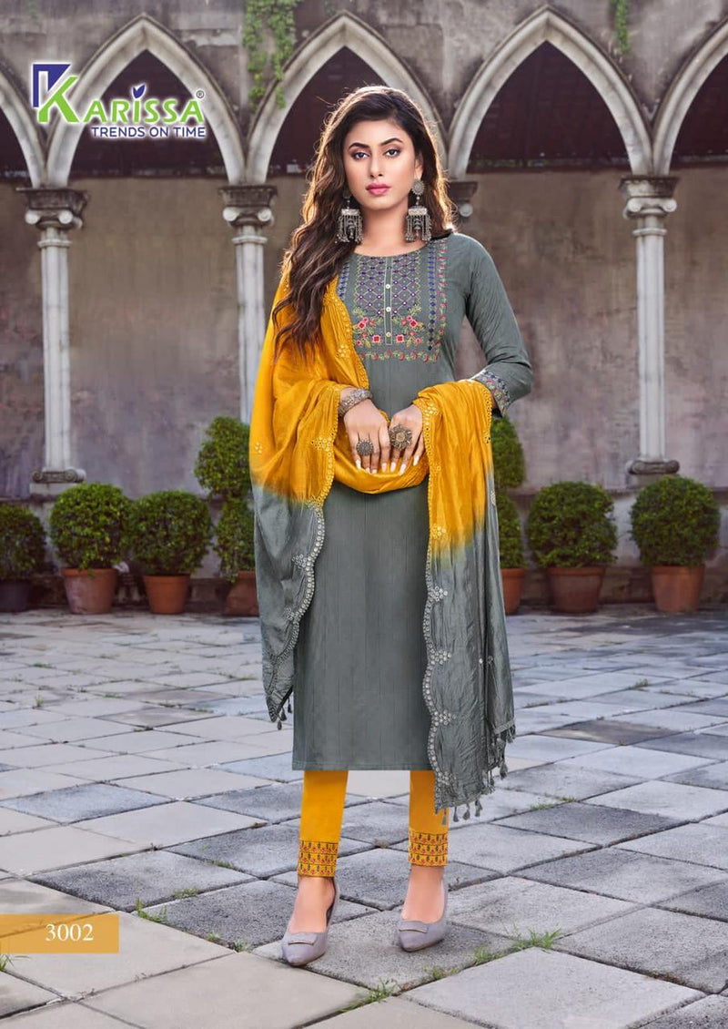 Karissa Bombay Beauty Vol 3 Viscose With Fancy Work Stylish Designer Casual Wear Kurti