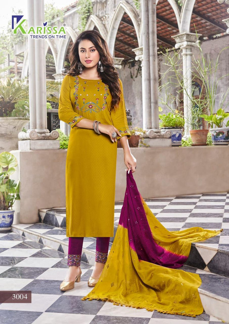 Karissa Bombay Beauty Vol 3 Viscose With Fancy Work Stylish Designer Casual Wear Kurti