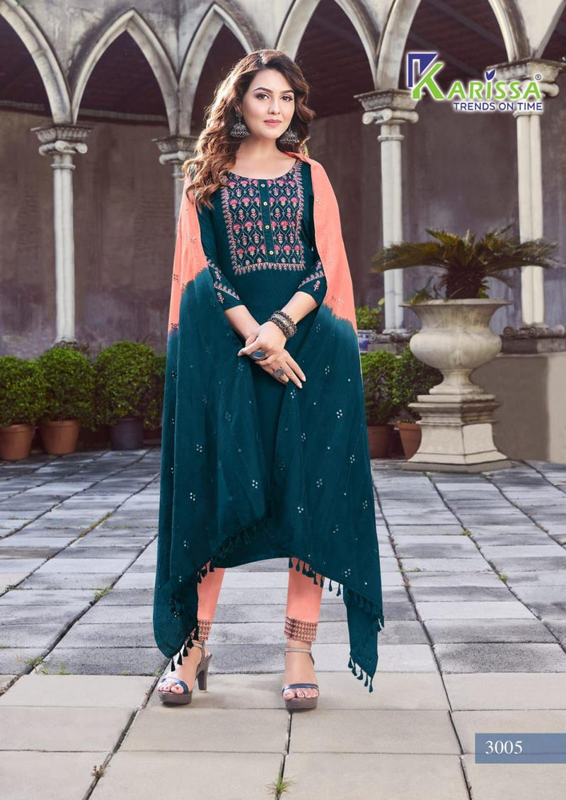 Karissa Bombay Beauty Vol 3 Viscose With Fancy Work Stylish Designer Casual Wear Kurti