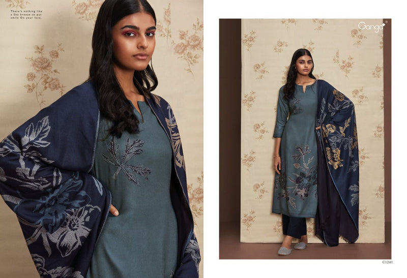 Ganga Breeze Pashmina With Fancy Printed Work Stylish Designer Casual Look Salwar Suit