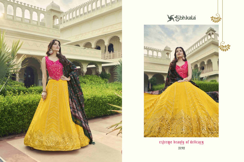 Shubhkala Dno 2192 Bridesmaid Vol 23 Georgette With Heavy Embroidery Work Stylish Designer Wedding Wear Lehenga Choli