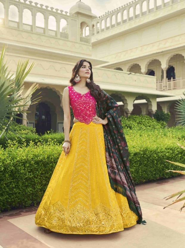 Shubhkala Dno 2192 Bridesmaid Vol 23 Georgette With Heavy Embroidery Work Stylish Designer Wedding Wear Lehenga Choli