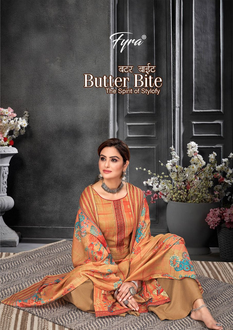 Fyra Designing Butter Bite Pure Cotton Stylish Designer Casual Look Festive Wear Salwar Suit
