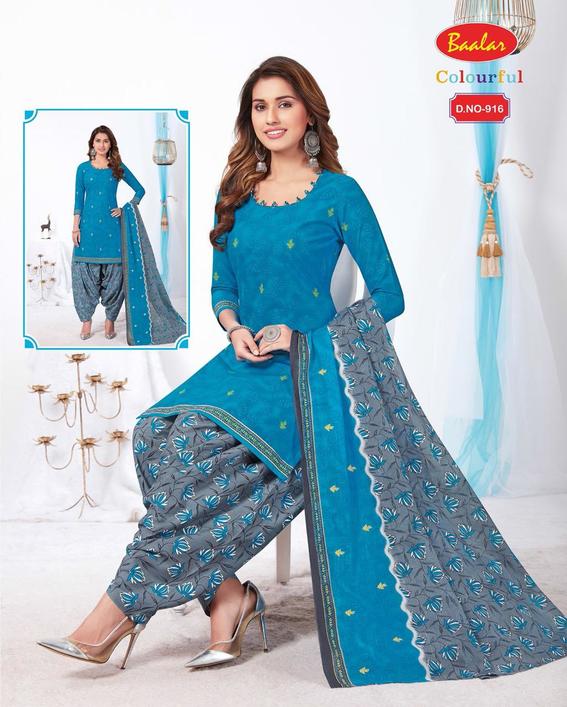 Baalar Colorful Patiyala Vol 9 Pure Cotton Printed Fancy Designer Summer Wear Collection Salwar Kameez