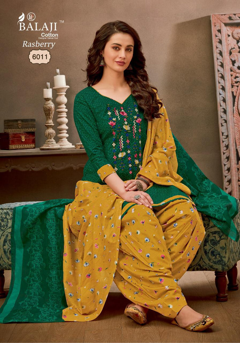 Balaji Cotton Launch Rasberry Patiyala Vol 6 Cotton Printed Fancy Look Casual Wear Salwar Suits