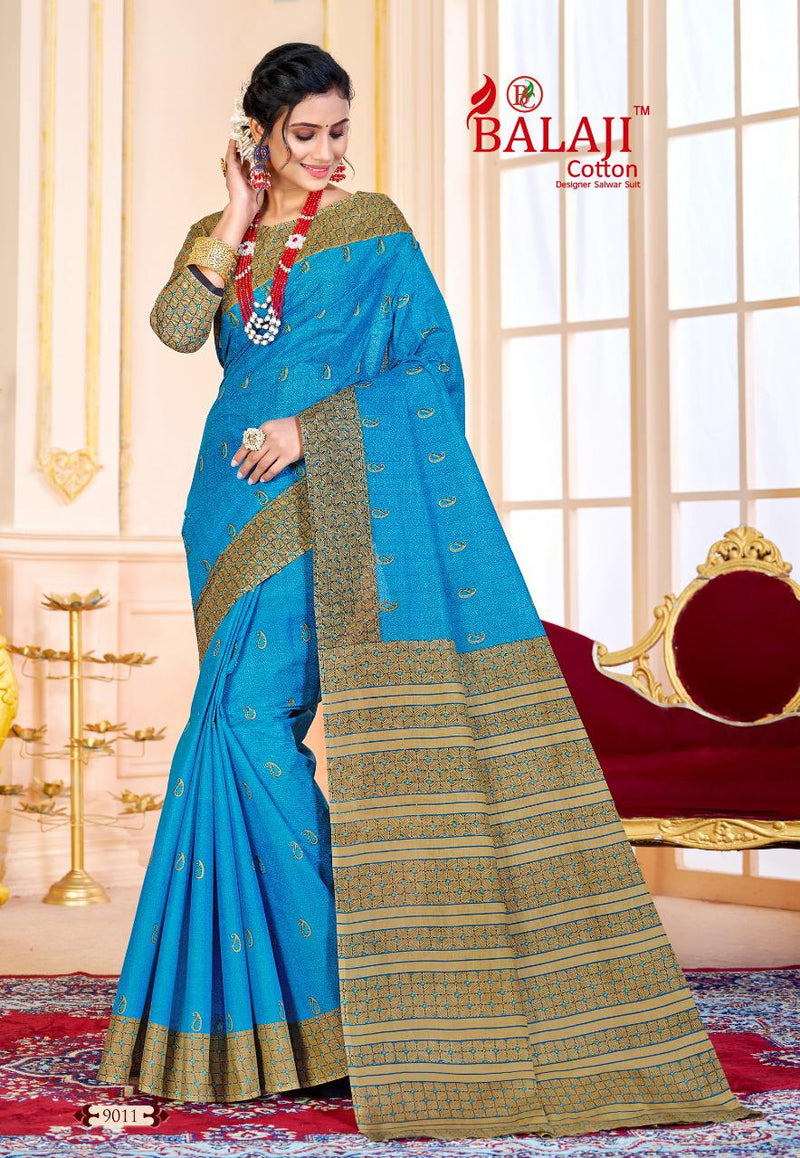 Balaji Cotton Leelavathi Vol 9 Pure Cotton Casual Wear Saree Collection