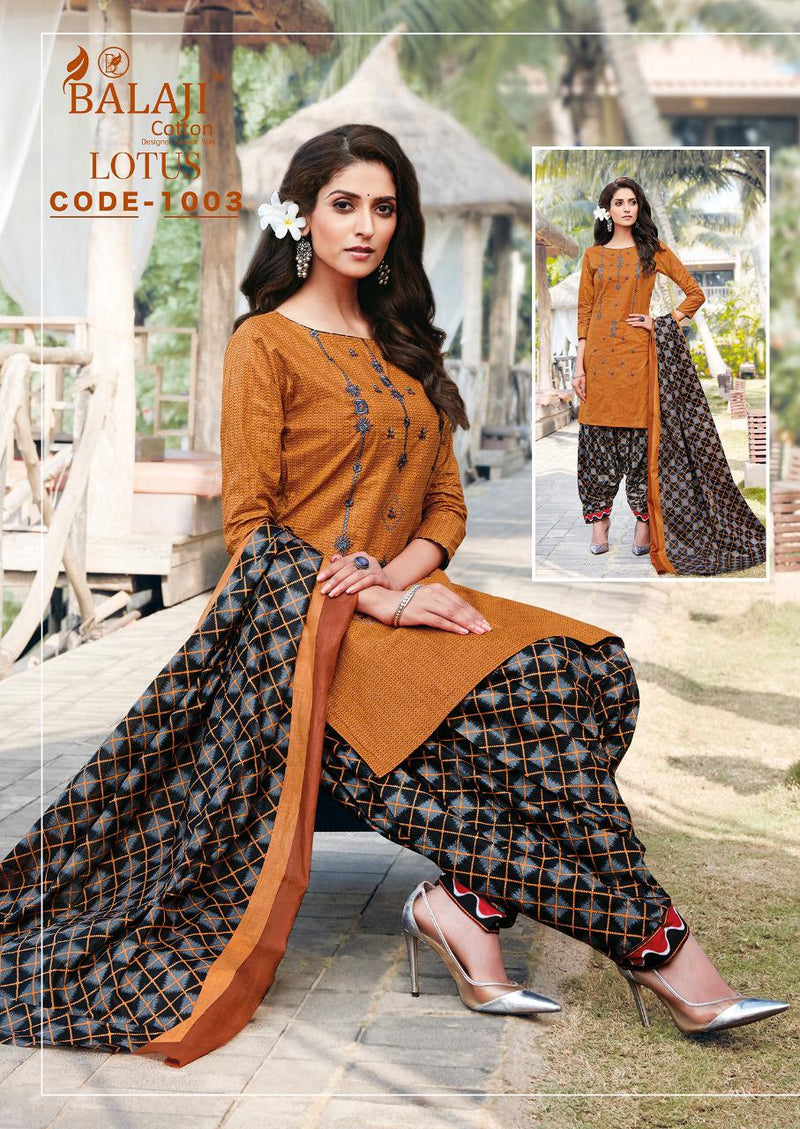 Balaji Cotton Lotus Pure Cotton Premium Work Casual Wear Dress Material
