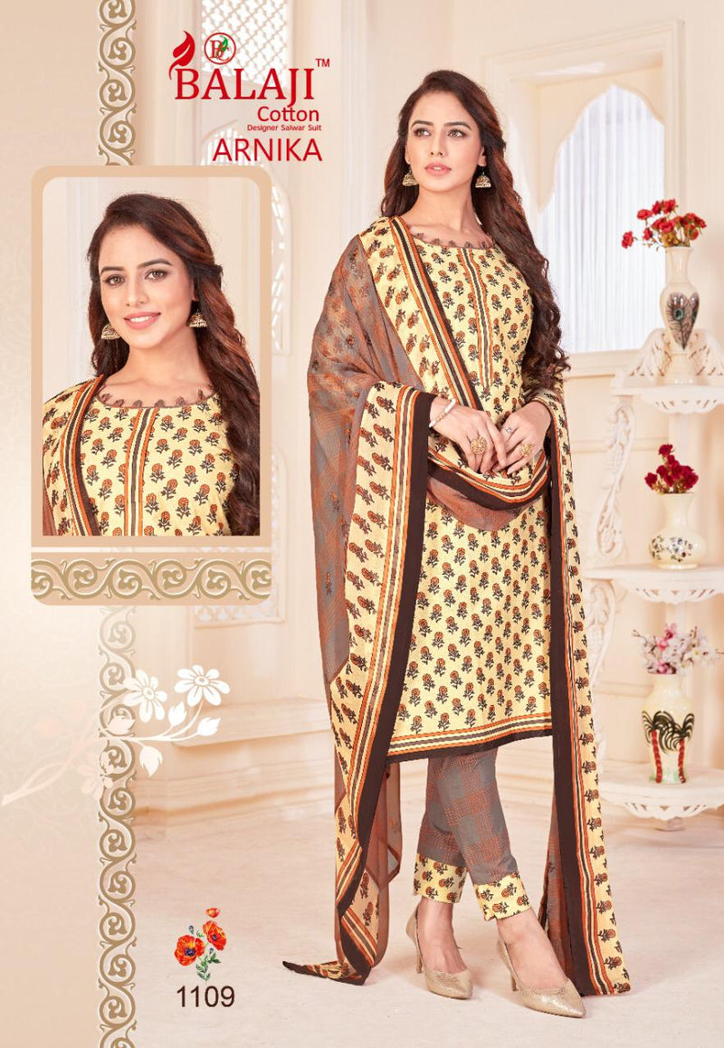 Balaji Cotton Presents By Arnika Vol 11 Cotton Deisgner Printed Patiyala Style Regular Wear Salwar Suit