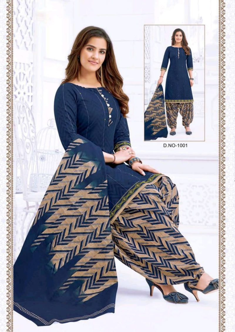 Prinjal Patiyala Special Pure Cotton Designer Salwar Suits