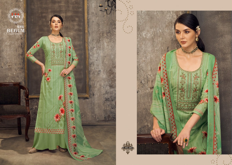 Begum By Harshit Fashion Hub Cotton Digital Printed With Embroidery Work Casual Wear Fancy Salwar Suit