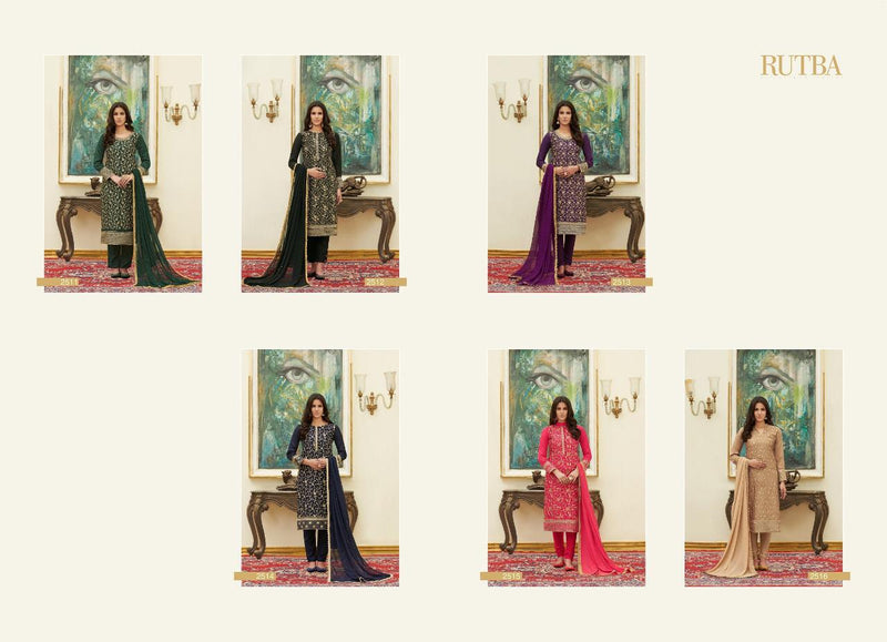 Bela Fashion Rutba 2511-2516 Series Satin Designer Partywear Salwar Suits