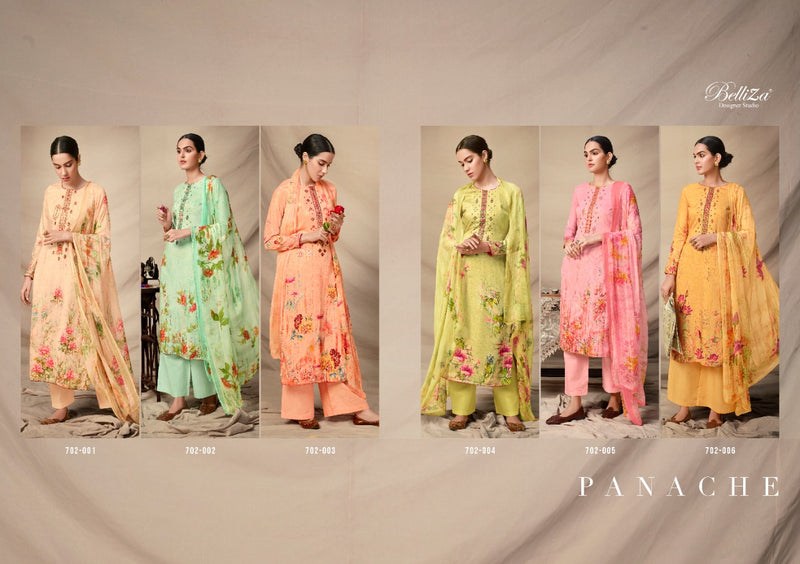 Belliza Designer Studio Panache Cotton Satin Designer Salwar Kameez