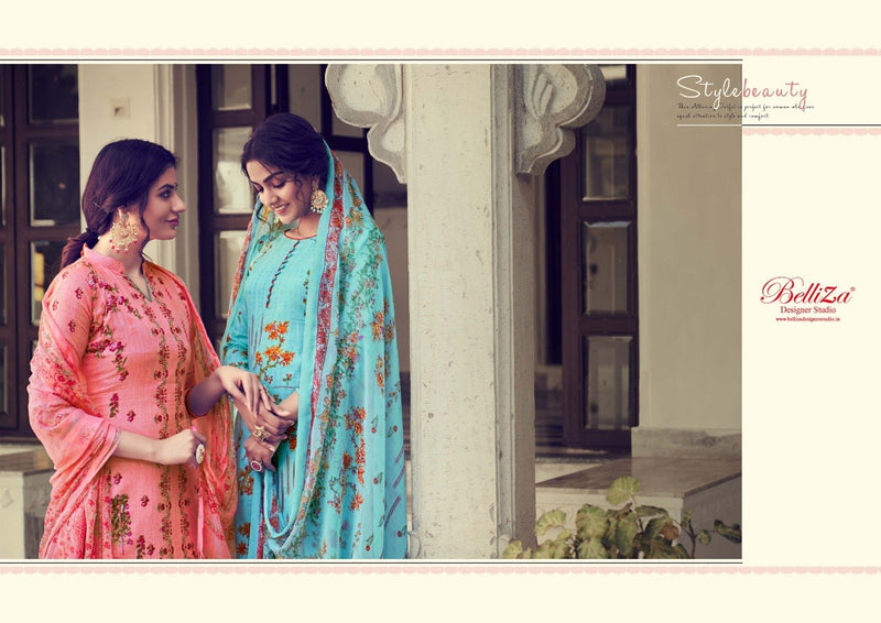 Belliza Designer Studio Nakshatra Pure Cotton Linen Digital Printed Work Salwar Kameez