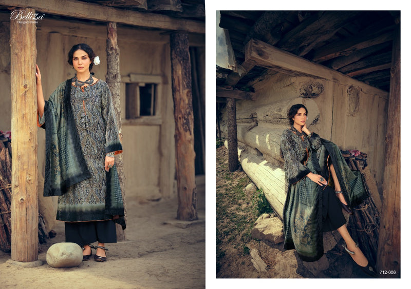 Belliza Designer Orchid Velvet Digital Print Salwar Suit