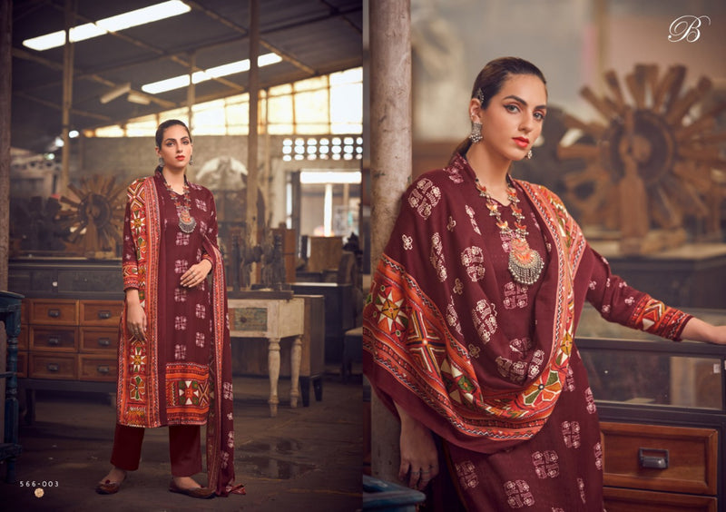 Belliza Designer Studio Al Marina Pashmina With Digital Print Salwar Suit