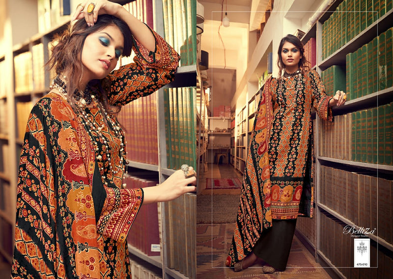 Belliza Designer Studio Almarina Pure Pashmina Digital Print Salwar Kameez