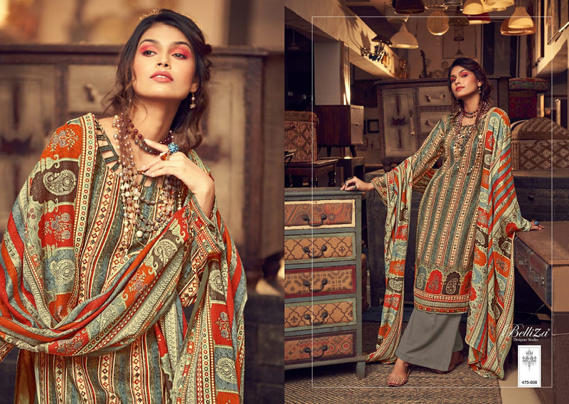 Belliza Designer Studio Almarina Pure Pashmina Digital Print Salwar Kameez