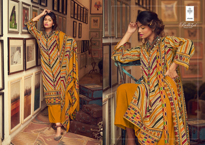 Belliza Designer Studio Almarina Pure Pashmina Digital Print Salwar Kameez