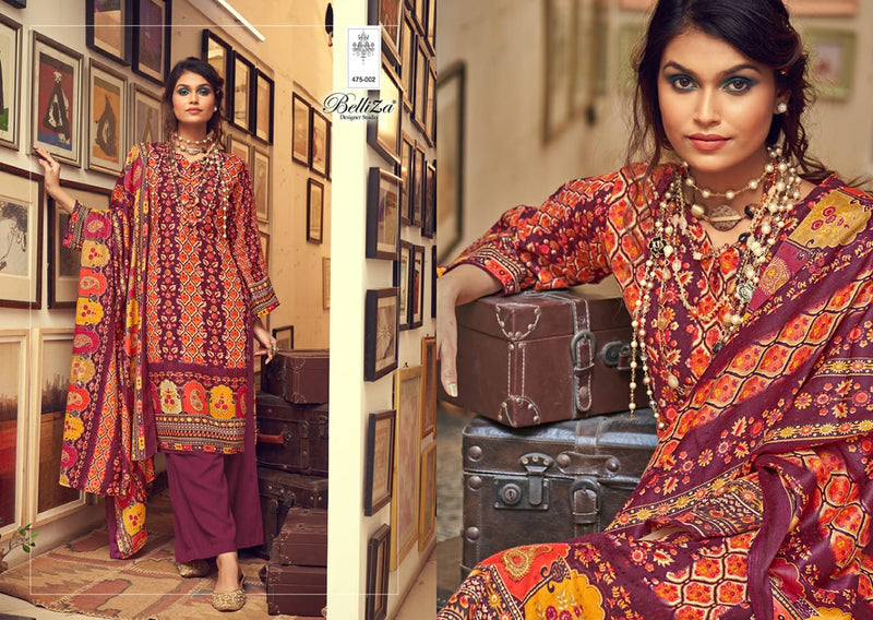 Belliza Designer Studio Almarina Pure Pashmina Digital Print Salwar Kameez