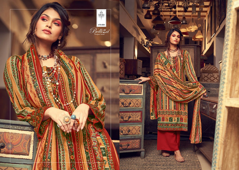 Belliza Designer Studio Almarina Pure Pashmina Digital Print Salwar Kameez