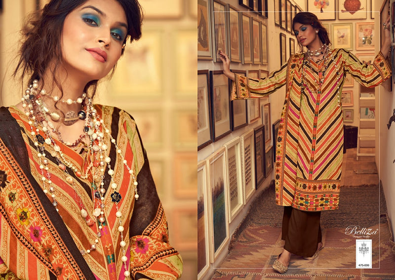 Belliza Designer Studio Almarina Pure Pashmina Digital Print Salwar Kameez