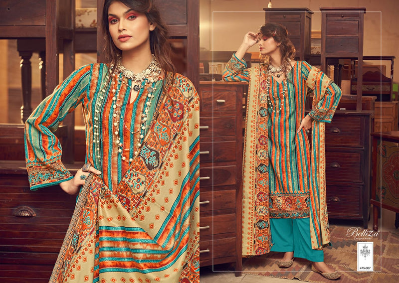 Belliza Designer Studio Almarina Pure Pashmina Digital Print Salwar Kameez