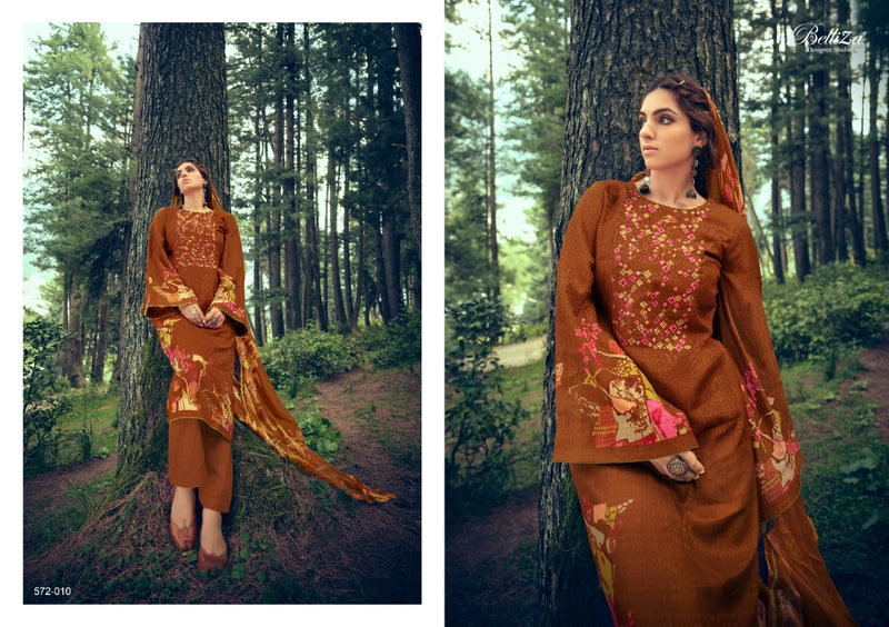 Belliza Designer Studio Aveera Pashmina With Exclusive Heavy Embroidery Work