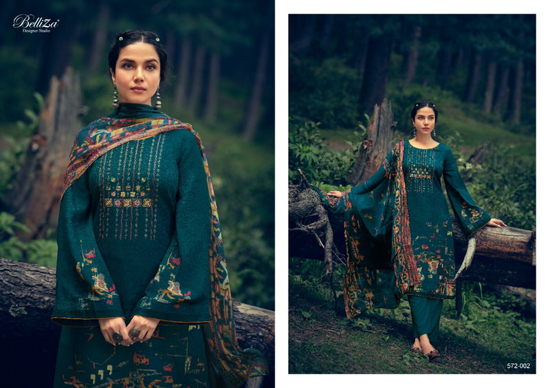 Belliza Designer Studio Aveera Pashmina With Exclusive Heavy Embroidery Work