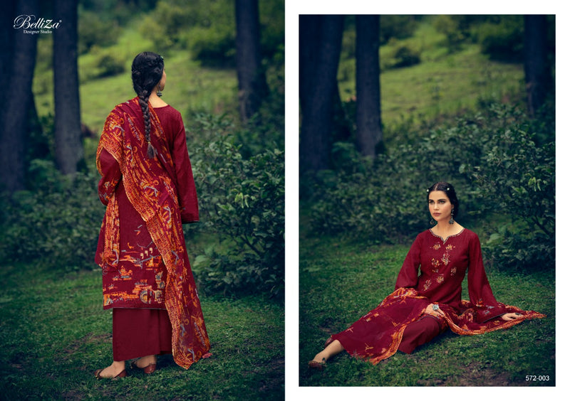 Belliza Designer Studio Aveera Pashmina With Exclusive Heavy Embroidery Work