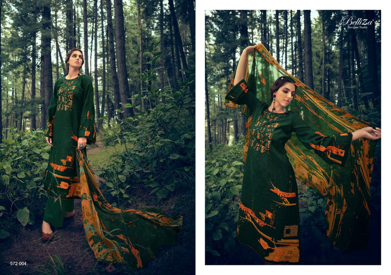 Belliza Designer Studio Aveera Pashmina With Exclusive Heavy Embroidery Work