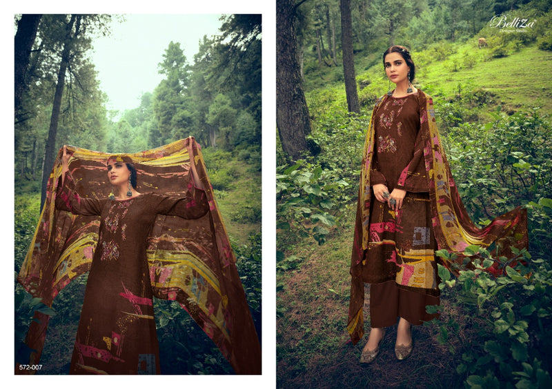 Belliza Designer Studio Aveera Pashmina With Exclusive Heavy Embroidery Work