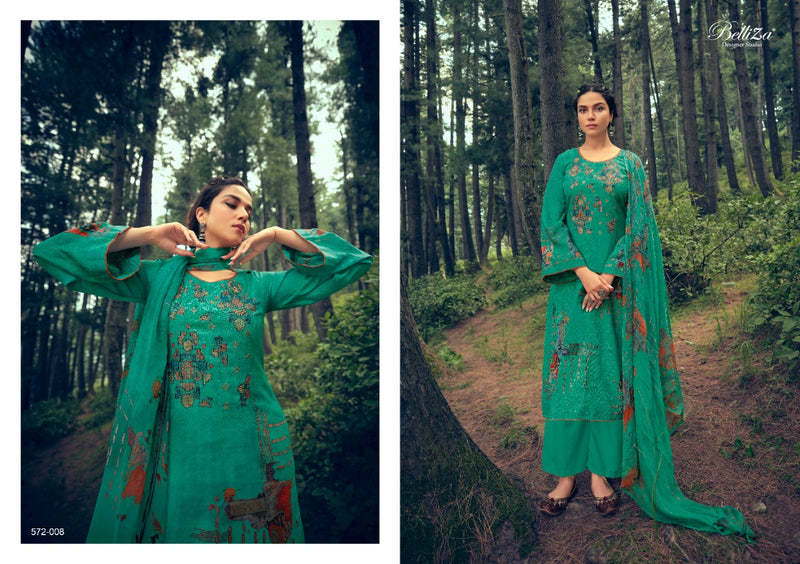 Belliza Designer Studio Aveera Pashmina With Exclusive Heavy Embroidery Work