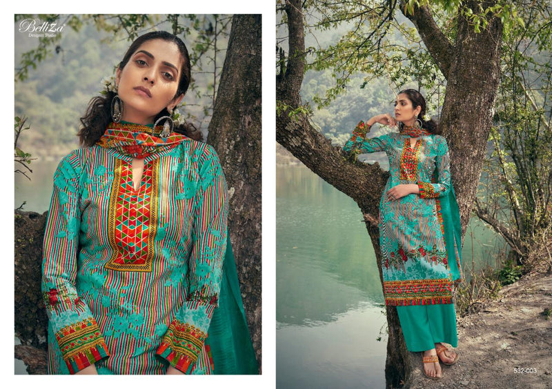 Belliza Designer Studio Festive Fusion Cotton Digital Print Work Salwar Kameez