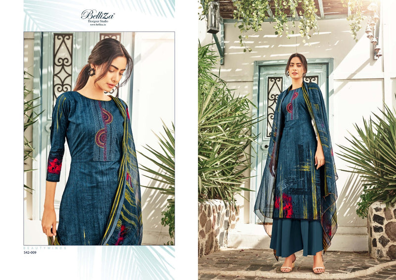 Belliza Designer Studio Heeriye Pure Cotton Digital Print Exclusive Embroidery Work Salwar Kameez