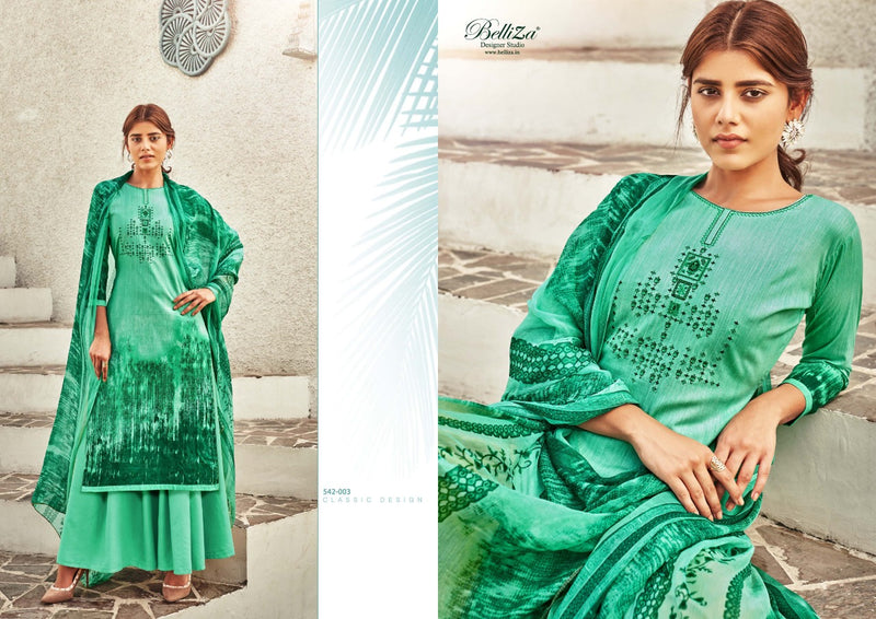 Belliza Designer Studio Heeriye Pure Cotton Digital Print Exclusive Embroidery Work Salwar Kameez