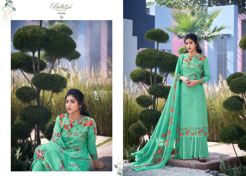 Belliza Designer Studio Helix Pure Cotton Linen With Digital Printed Casual Salwar Kameez