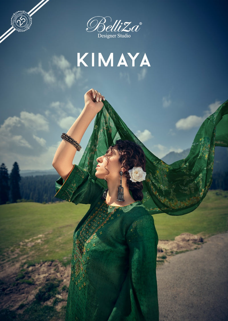 Belliza Designer Studio Kimaya Pashmina With Exclusive Heavy Embroidery Work