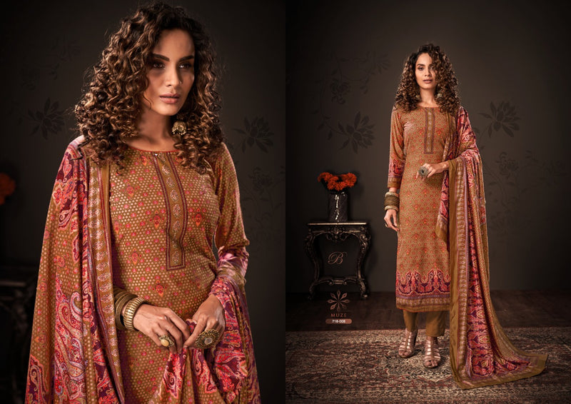 Belliza Designer Studio Muze Velvet With Exclusive Digital Print Salwar Suit