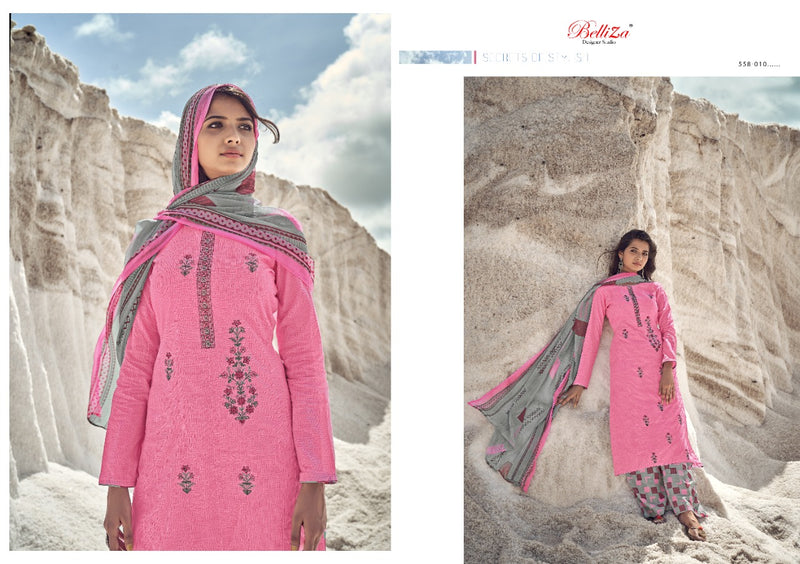 Belliza Designer Studio Nazar E Patiyala Jam Cotton Print With Embroidery Work Gorgeous Look Pakistani Salwar Kameez
