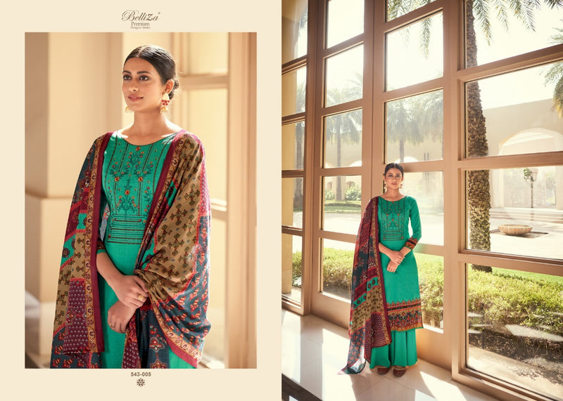 Belliza Designer Studio Riyaaz Pure Cotton Print With Exclusive Designer Embroidery Work Pakistani Style Salwar Kameez