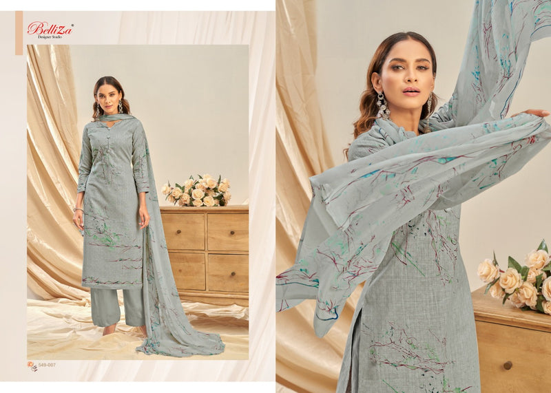 Belliza Designer Studio Rukhsar Pure Cotton Linen With Heavy Printed Designer Salwar Kameez