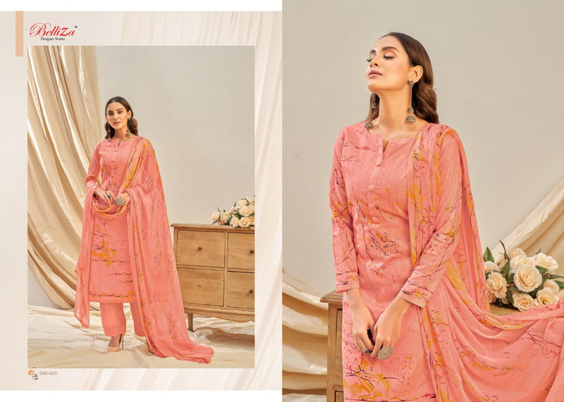 Belliza Designer Studio Rukhsar Pure Cotton Linen With Heavy Printed Designer Salwar Kameez