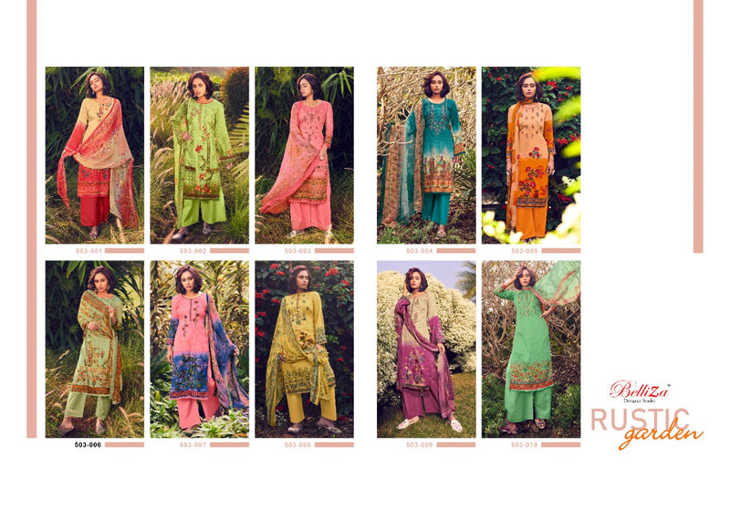 Belliza Designer Studio Rustic Garden Heavy Embroidery Work Salwar Kameez