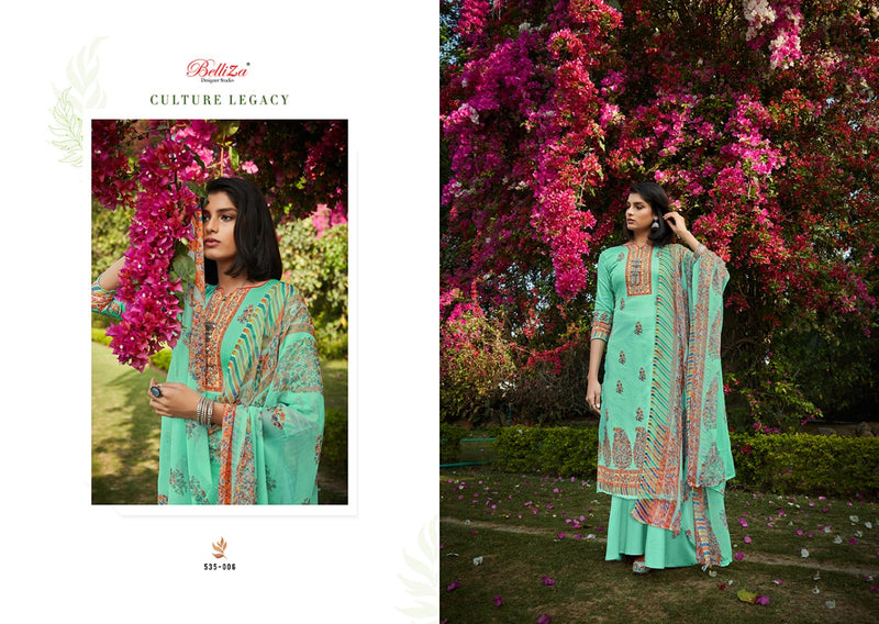 Belliza Designer Studio Swara Pure Jam Cotton Digital Print Salwar Kameez
