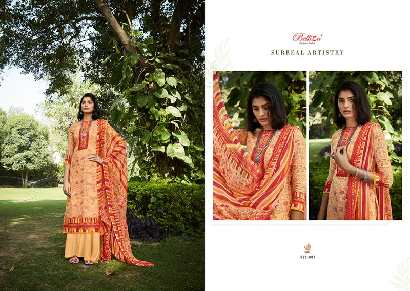 Belliza Designer Studio Swara Pure Jam Cotton Digital Print Salwar Kameez