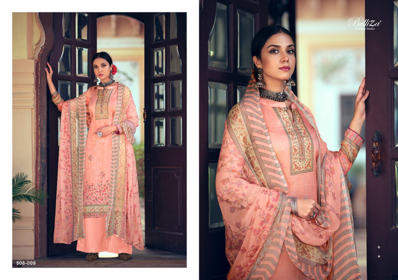 Belliza Designer Studio Swara Pure Jam Cotton Print Work Salwar Suit