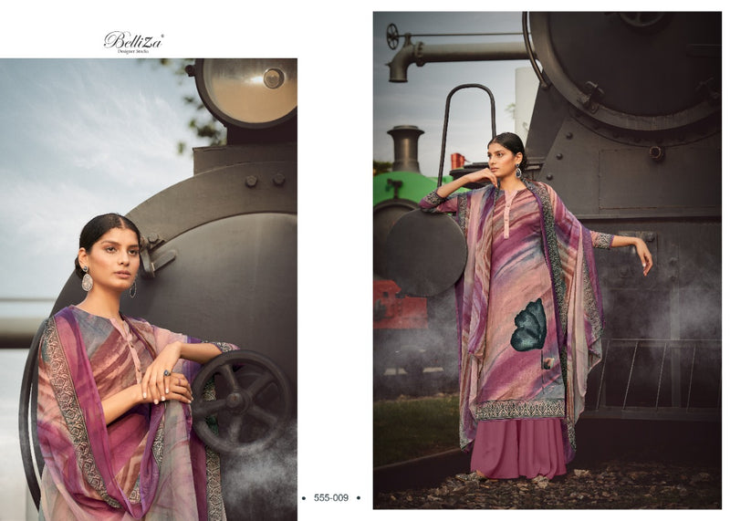 Belliza Designer Studio Vibes Rayon Digital Printed Fancy Attractive Look Regular Wear Salwar Suits