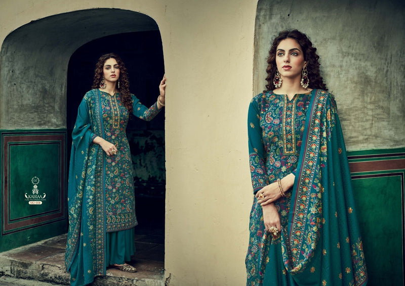 Belliza Desinger Suit Kairaa Pure Pashmina Exclusive Embroidery Work Salwar Kameez