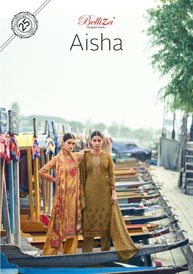 Belliza Designer Studio Aisha  Pashmina With Digital Style Prints Suit