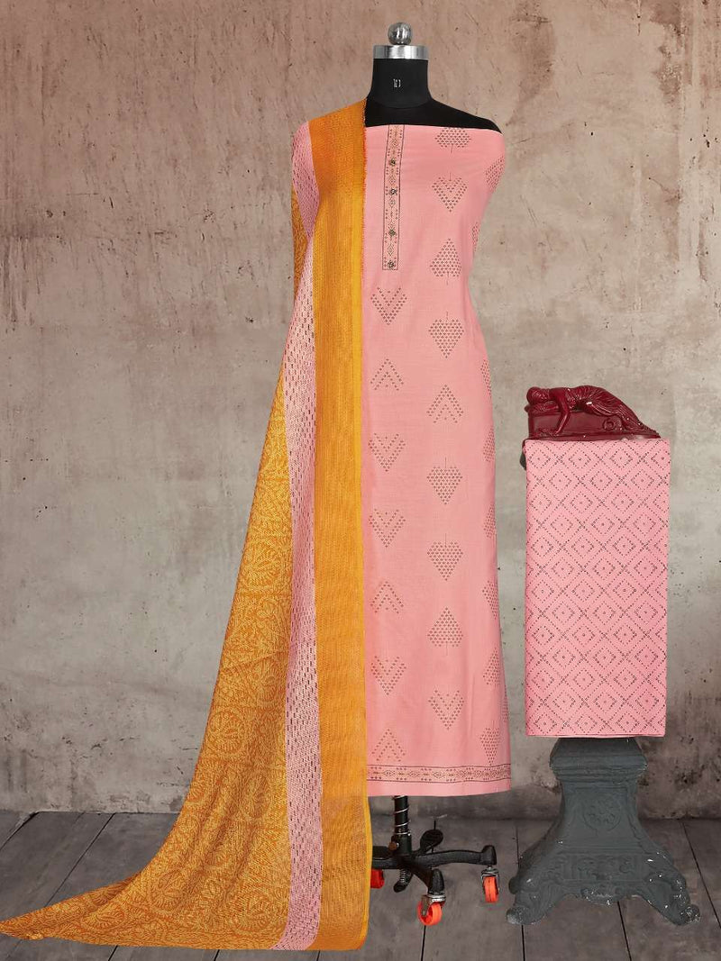 Bipson Fashion Khushboo 1463 Cotton With Fancy Gold Printed Exclusive Casual Wear Salwar Kameez
